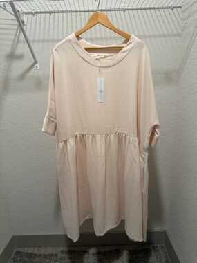 Soft Blush Relaxed Fit Women’s Dress - Lightweight Casual Style